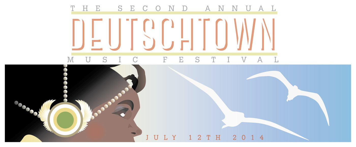 Banner ad for the second annual Deutschtown music festival on July 12th, 2014
